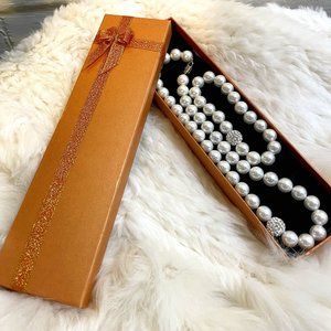 Pearl Necklace & Bracelet Set